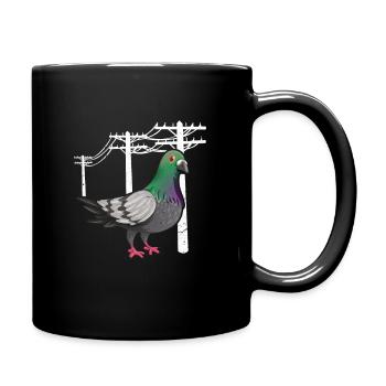 Pigeon pigeon bird cadeau de colombophile - Mug uni - noir - Droite