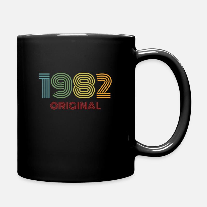1982 original vintage vintage '82 anniversaire des années 80 - Mug uni - noir