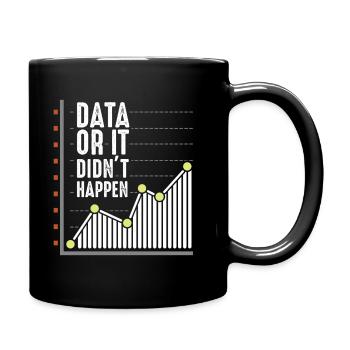 Daten Nerd Analytiker Statistiker Wissenschaftleri - Tasse einfarbig - Schwarz - Rechts