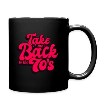 Seventies 70s 70s Cadeau de diction typique - Mug uni - noir - Droite