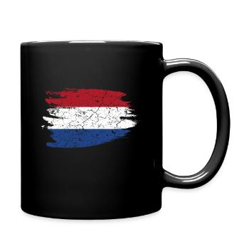 Holland Netherlands Flag Country Home - Full Colour Mug - black - Right
