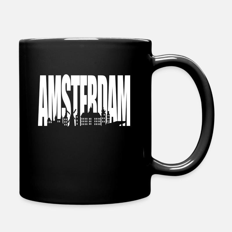 Amsterdam - Mug uni - noir