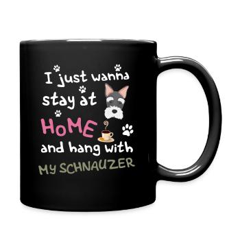 Schnauzer Funny Beard T-Shirt Fear Miniature Men - Full Colour Mug - black - Right