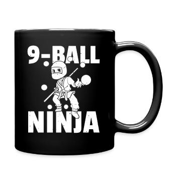 Ninja Billiards Snooker Pool Player - Full Colour Mug - black - Right
