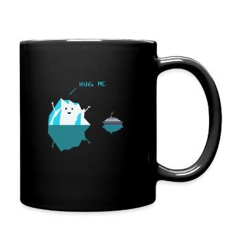 Chemise de croisière rigolote avec Hug Me - Mug uni - noir - Droite