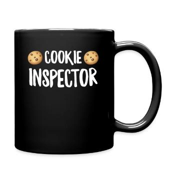 Ugly Christmas Weihnachten Cookie Lustige Sprüche - Tasse einfarbig - Schwarz - Rechts