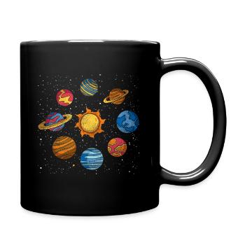 Astronomie - Tasse einfarbig - Schwarz - Rechts