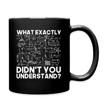 Physique Mathématiques - Mug uni - noir - Droite