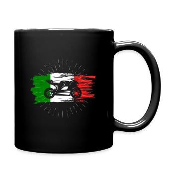 Amoureux du vélo de sport et cadeau Italie - Mug uni - noir - Droite