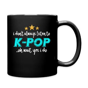 K-Pop - Tasse einfarbig - Schwarz - Rechts