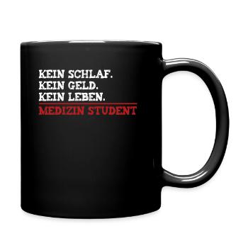 Medizin Student - Tasse einfarbig - Schwarz - Rechts