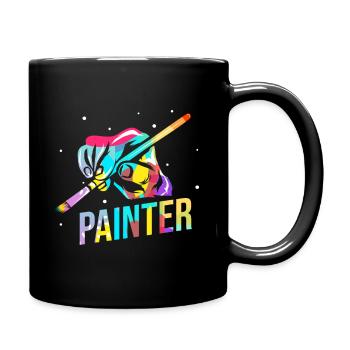 Cadeau peintre - Mug uni - noir - Droite