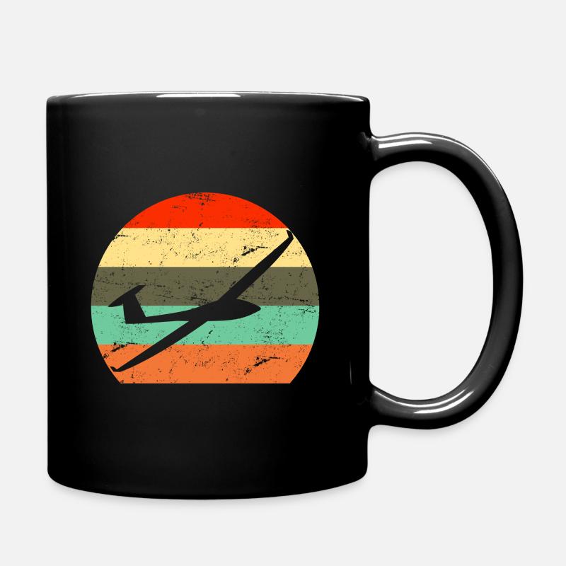 Cadeau de vol de planeur rétro - Mug uni - noir