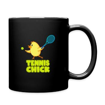 Tennis Chick Girl Ladies - Mug uni - noir - Droite