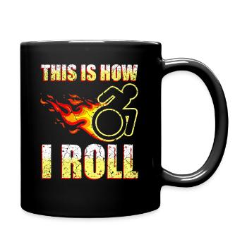 Humour en fauteuil roulant Handicap Handicap Gift - Mug uni - noir - Droite