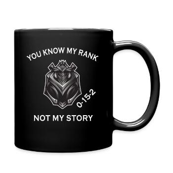 League Iron Feeder Legend Rank LoL Gamer - Tasse einfarbig - Schwarz - Rechts