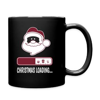 CHRISTMAS LOADING..... - Tasse einfarbig - Schwarz - Rechts