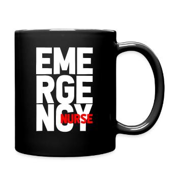 Urgences Infirmière infirmiere - Mug uni - noir - Droite