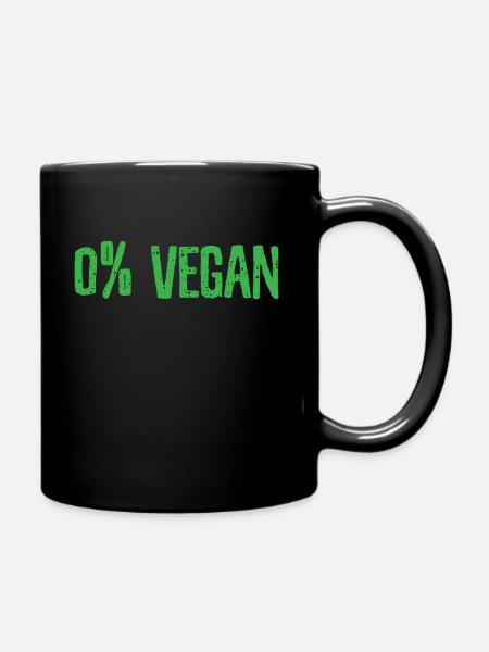 Fleischfresser Fleischfresserin - Tasse einfarbig - Schwarz
