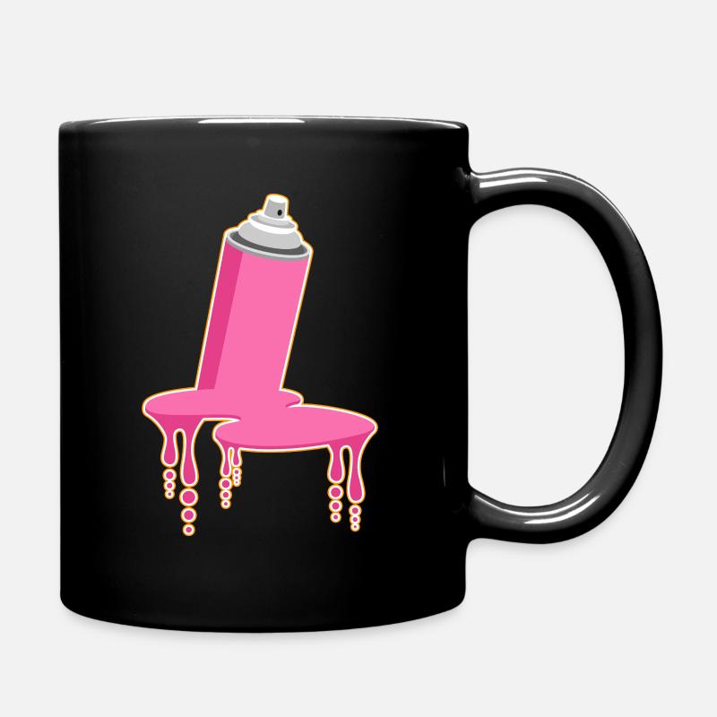 Spraydose - Tasse einfarbig - Schwarz