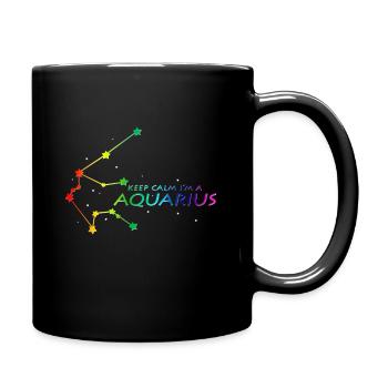 Constellation du Verseau - Mug uni - noir - Droite