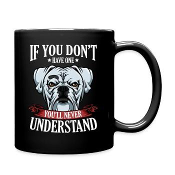 Cool Boxer Statement Dire le cadeau du propriétaire du chien - Mug uni - noir - Droite