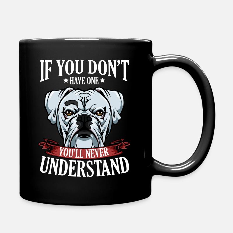 Cool Boxer Statement Spruch Hundehalter Geschenk - Tasse einfarbig - Schwarz