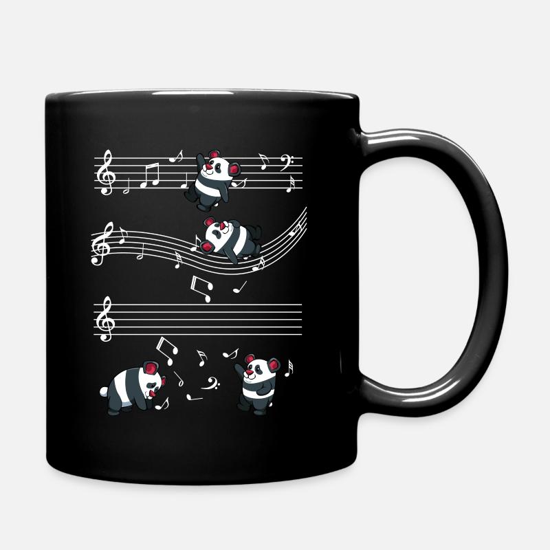 Panda - Tasse einfarbig - Schwarz
