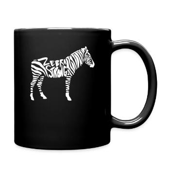 Zebra Strong EDS Disease Gift T-Shirt - Full Colour Mug - black - Right