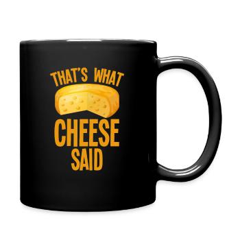 fromage - Mug uni - noir - Droite