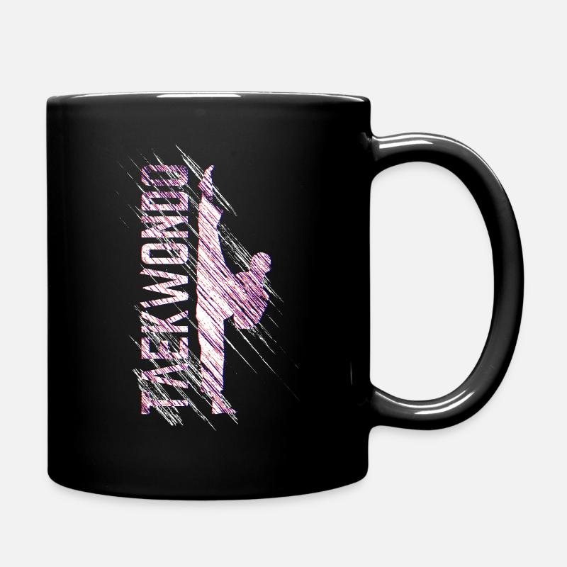 Taekwondo High Kick - Tasse einfarbig - Schwarz