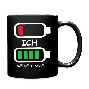 Akku - Ich Und Meine Klasse - Tasse einfarbig - Schwarz - Rechts