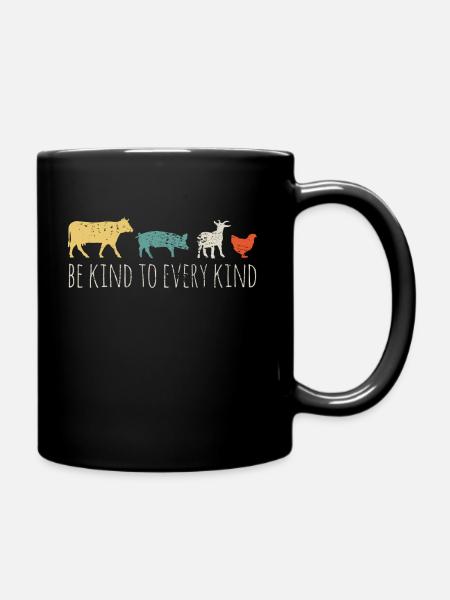 Veganer - Tasse einfarbig - Schwarz