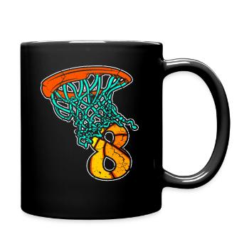 Basketball enfants 8 anniversaire 8 ans sport - Mug uni - noir - Droite