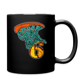 Basketball enfants 6 ans 6 ans sport - Mug uni - noir - Droite