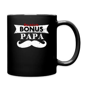 Stepfather Gift Bonus dad. - Full Colour Mug - black - Right
