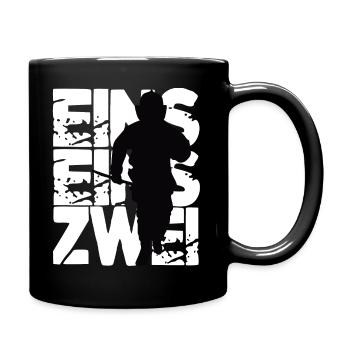Pompiers pompiers - Mug uni - noir - Droite