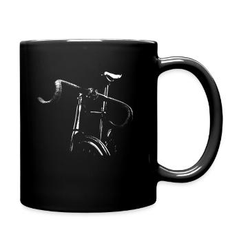 Rennrad - Radsport Fixie Shirt - Tasse einfarbig - Schwarz - Rechts