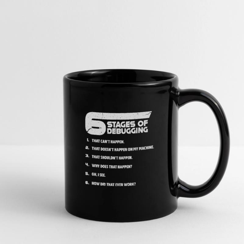 Programmer programming troubleshooting coder Full Colour Mug