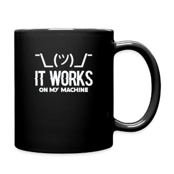 Programmierer Programmieren Coder Code Geschenk - Tasse einfarbig - Schwarz - Rechts
