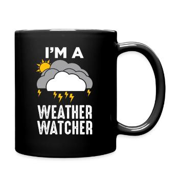 Meteorologist Weather Weatherman Meteorology - Full Colour Mug - black - Right