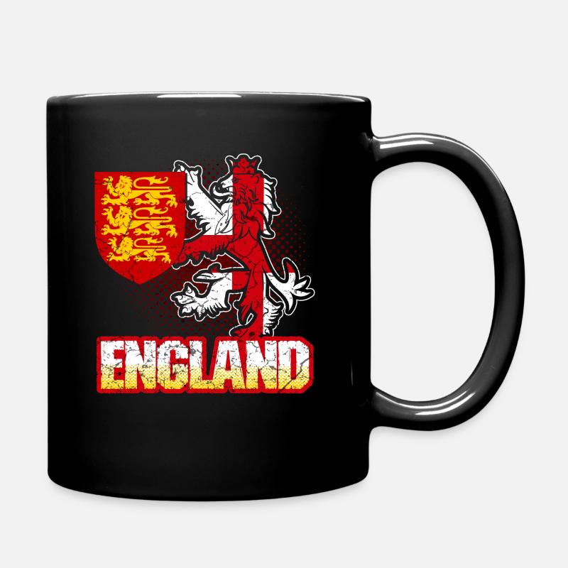 England coat of arms - Full Colour Mug - black