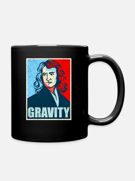 Isaac Newton - Mug uni - noir