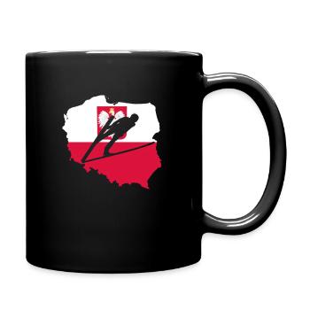 Ski Jumping Poland Polish team as a gift - Full Colour Mug - black - Right
