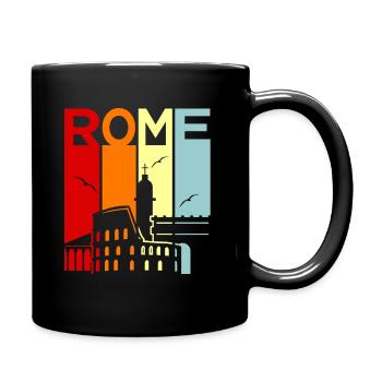 Rom - Tasse einfarbig - Schwarz - Rechts