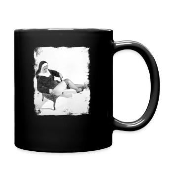 Sexy nun - Full Colour Mug - black - Right