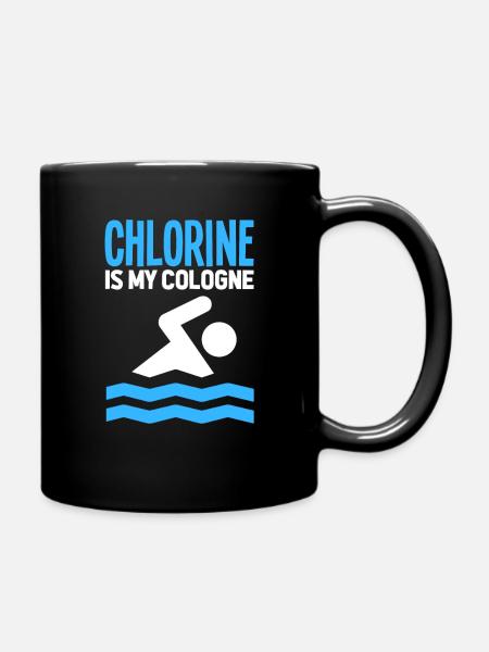 natation - Mug uni - noir