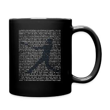 Cadeau de baseball - Mug uni - noir - Droite