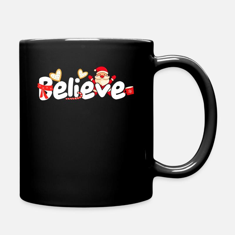 Weihnachten Glaube Weihnachten - Tasse einfarbig - Schwarz