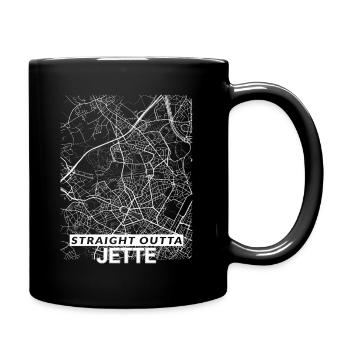 Straight Outta Jette city map and streets - Full Colour Mug - black - Right